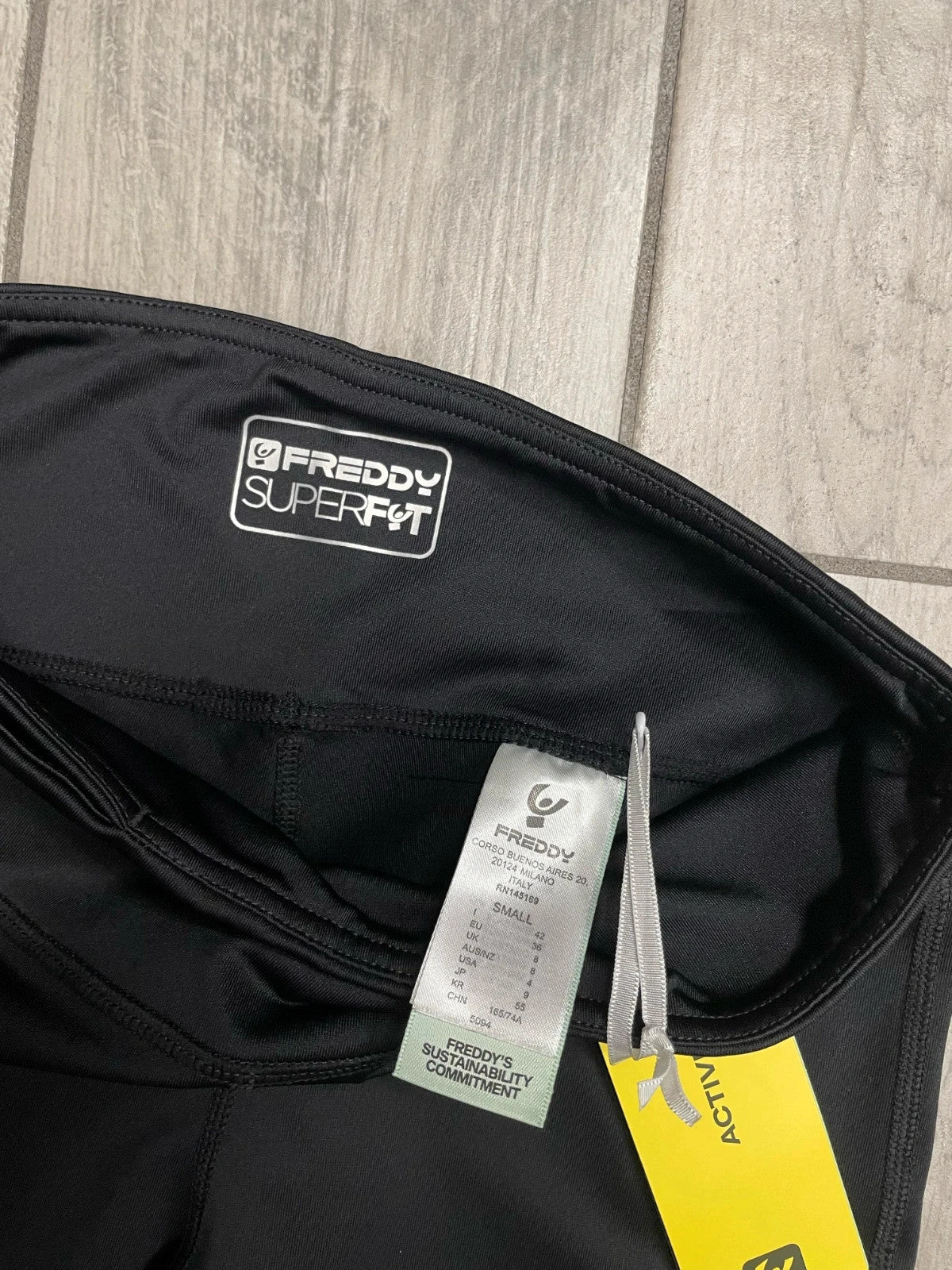 Freddy leggings tecnici palestra con fondo ampio tg S donna