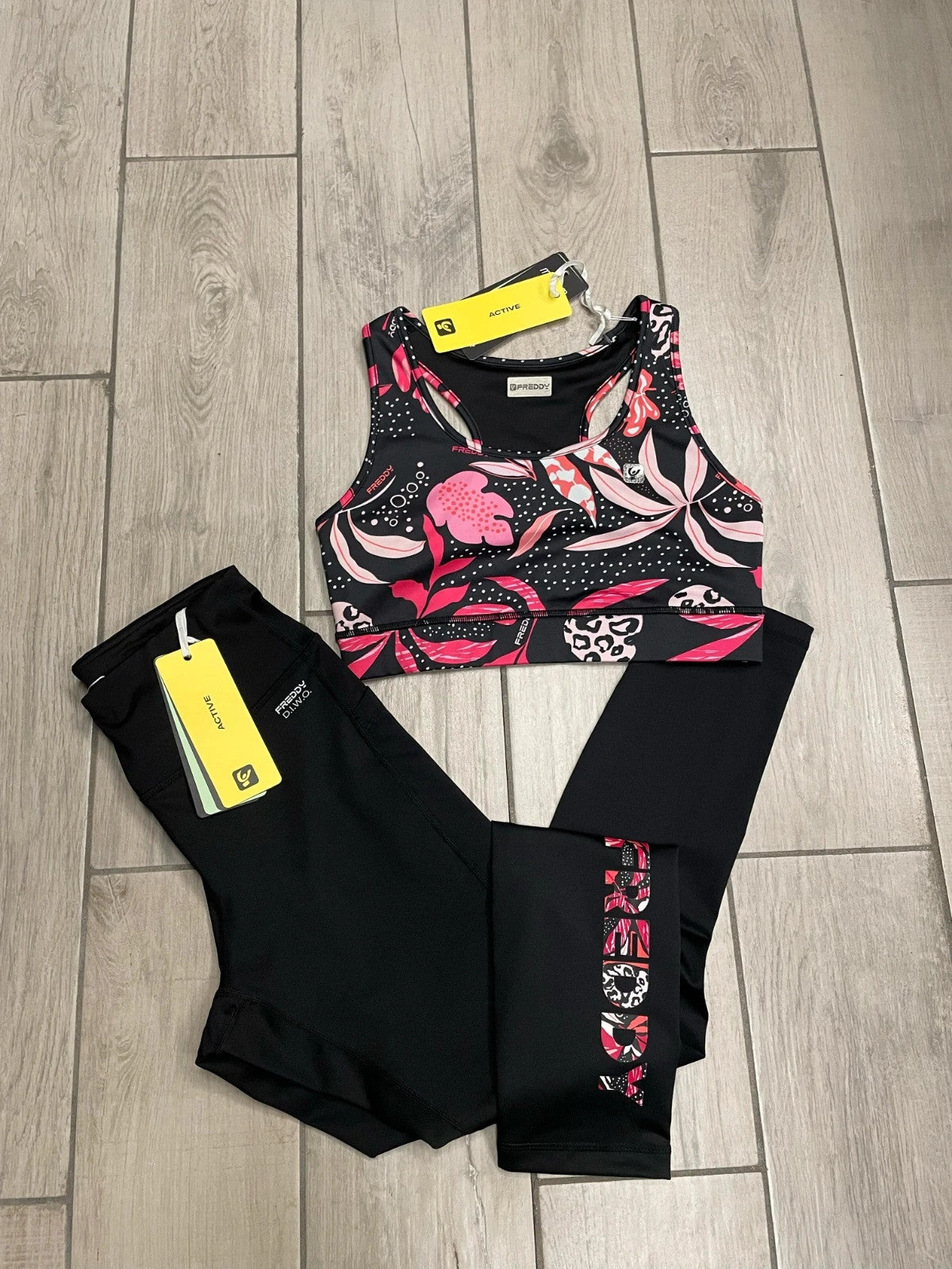 Freddy set palestra reggiseno sportivo leggings tg S donna