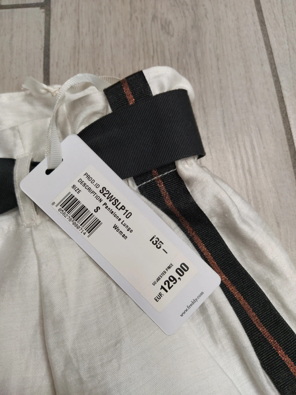 Freddy pantaloni lunghi leggeri con cintura donna tg S