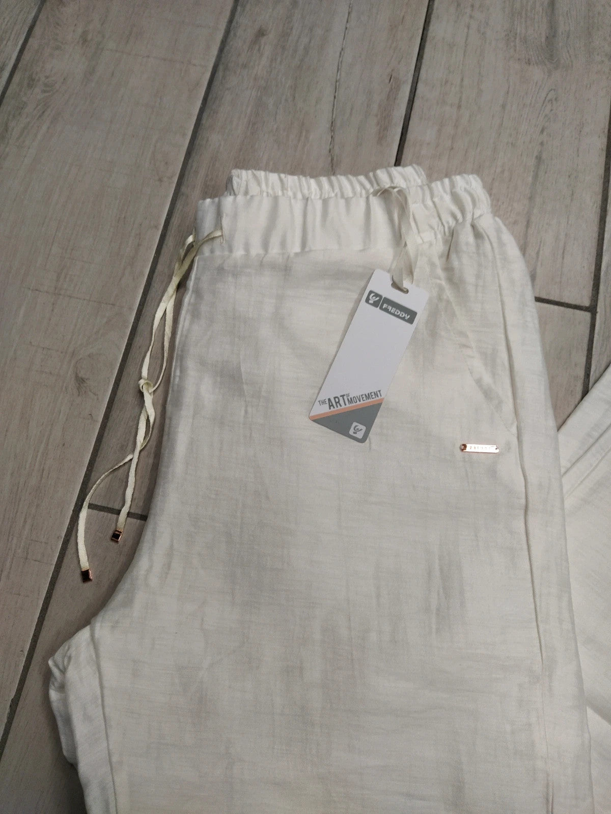 Freddy pantaloni lunghi lino donna tg S