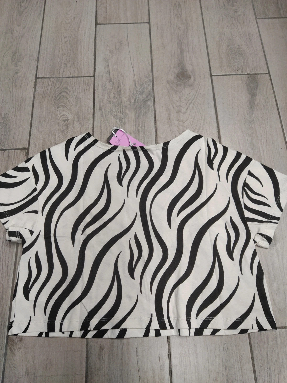 Freddy t-shirt crop zebrata donna tg S
