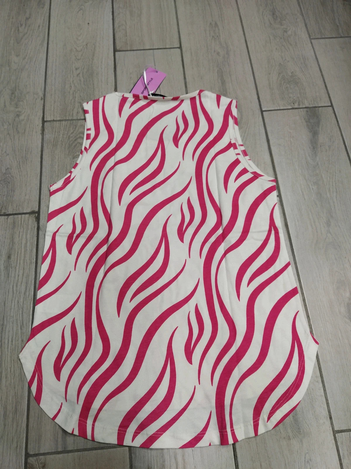Freddy canotta zebrata rosa donna tg S