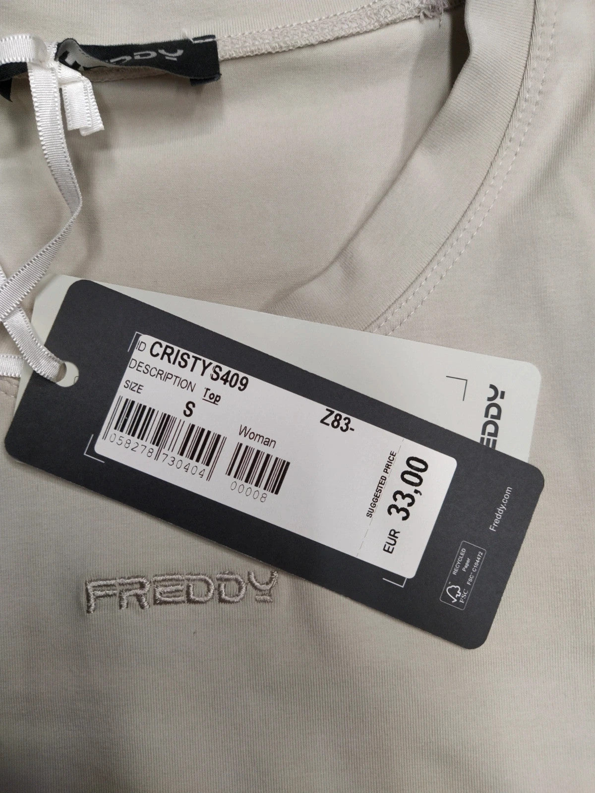 Freddy canotta crop sportiva donna tg S