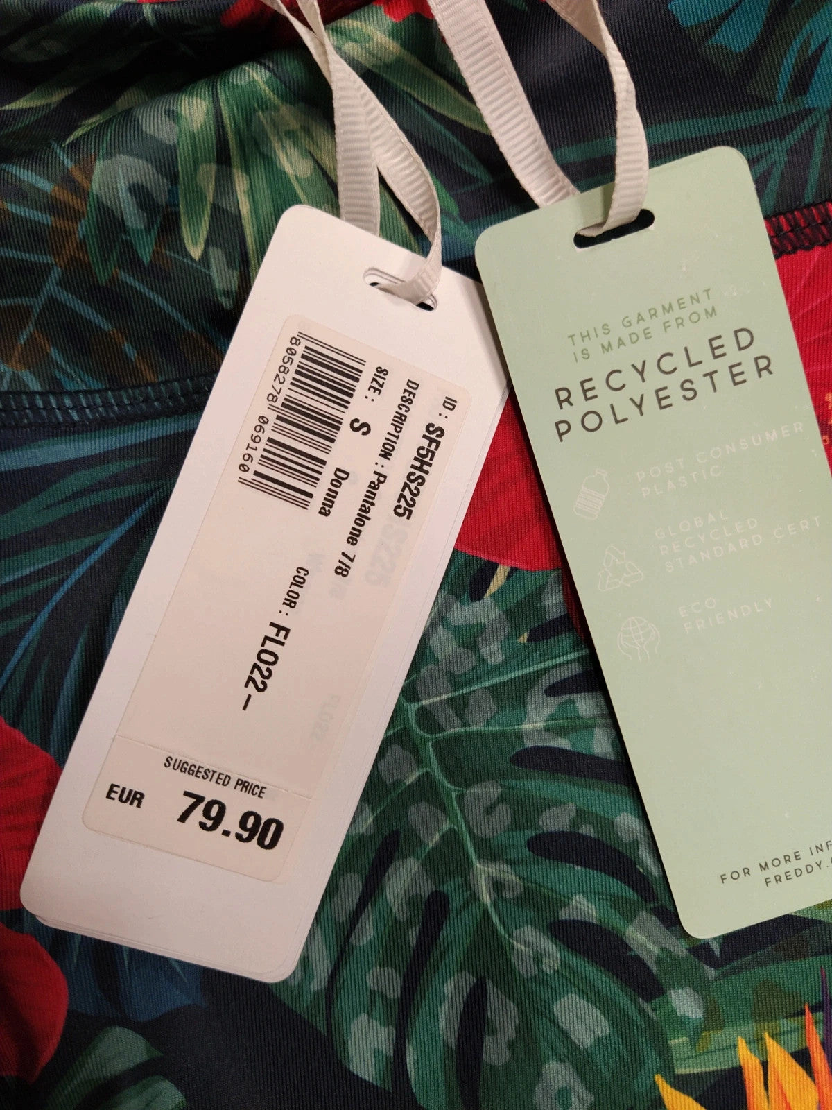 Freddy leggings tecnici palestra floreali donna tg S