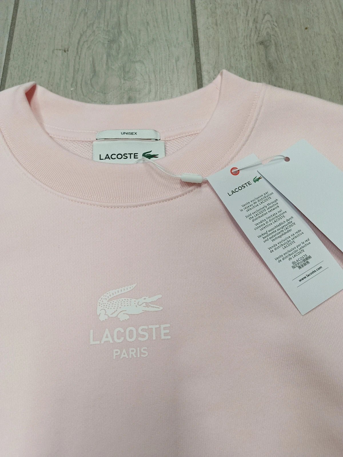 Lacoste Felpa Unisex cotone garzato tg XXS