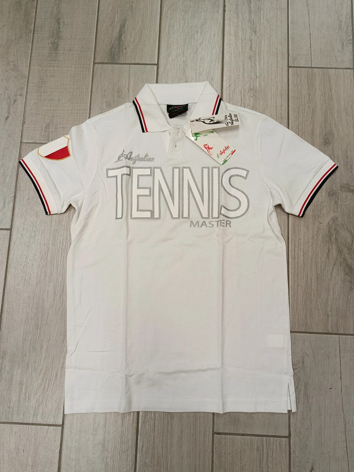 Australian polo tennis uomo cotone tg 50 slim