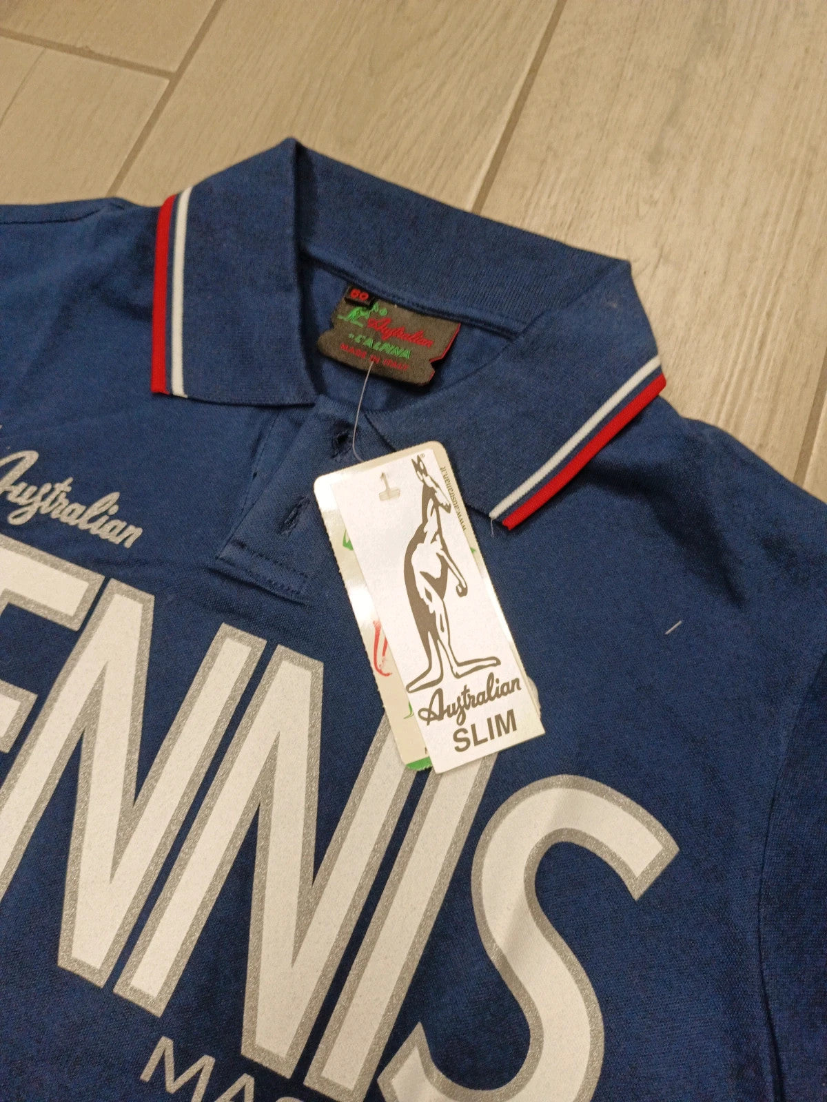 Australian polo tennis uomo cotone tg 50 slim