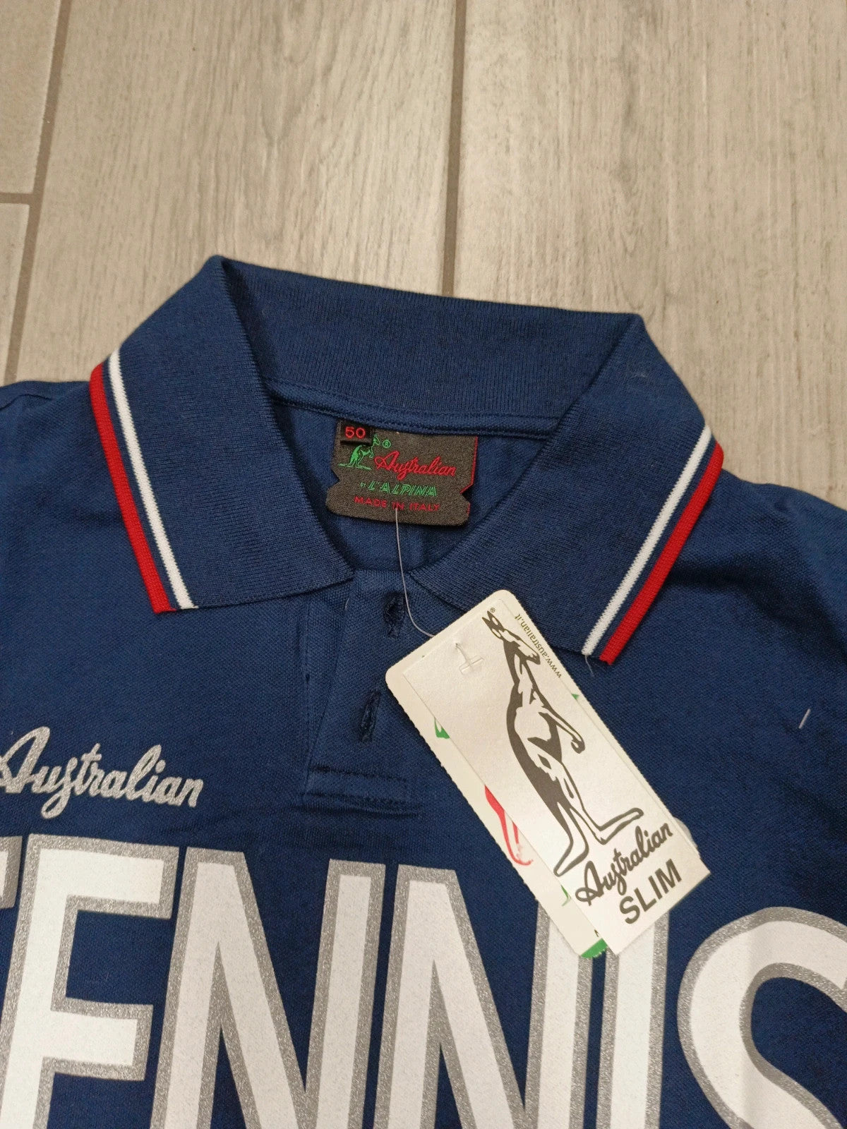 Australian polo tennis uomo cotone tg 50 slim