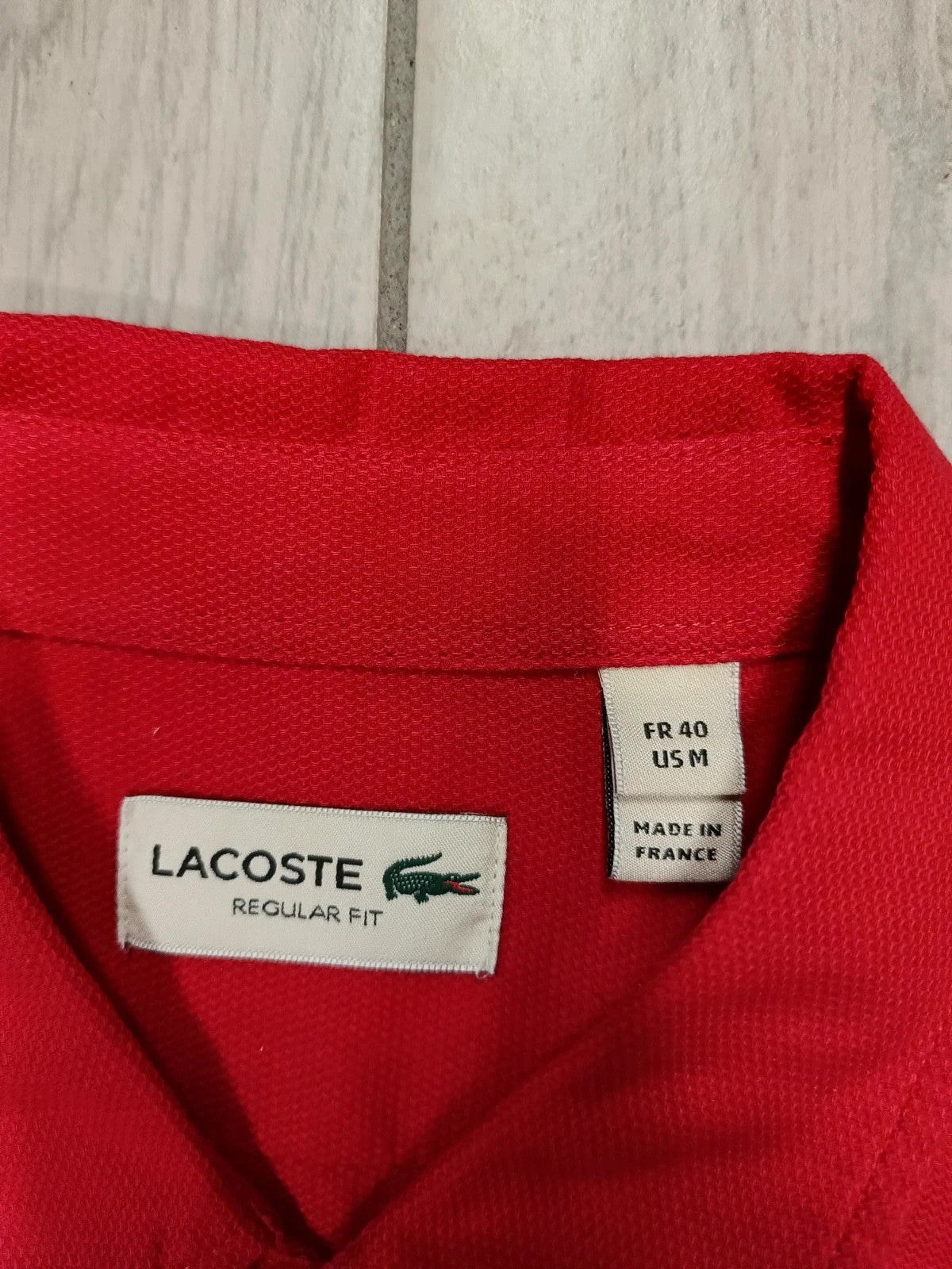 Lacoste camicia uomo cotone maniche lunghe tg 40