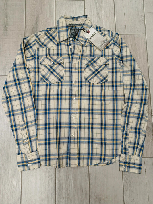 St.Diego camicia uomo manica lunga cotone tg M
