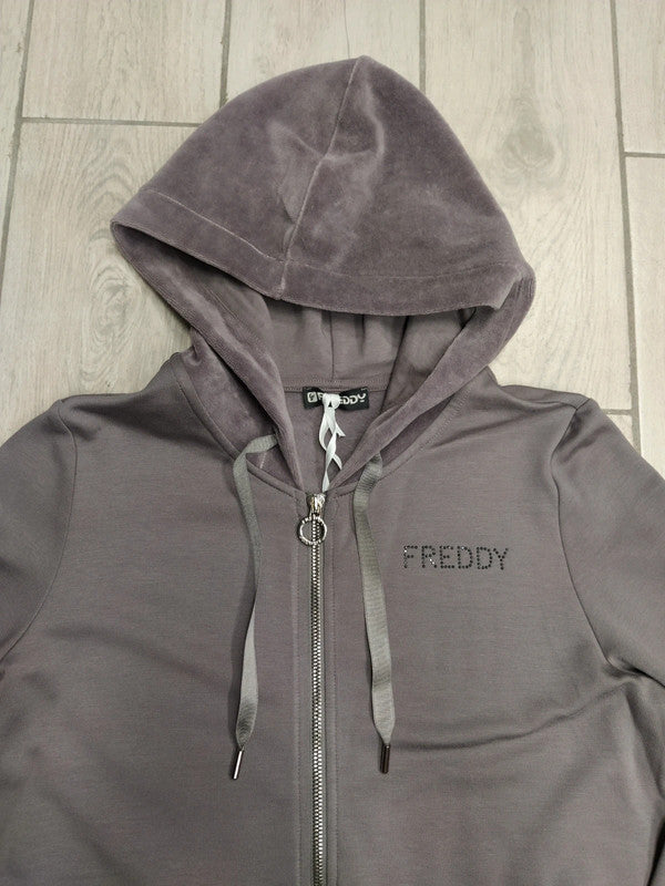 Freddy felpa con zip e cappuccio donna tg S