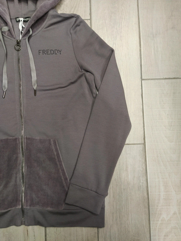 Freddy felpa con zip e cappuccio donna tg S