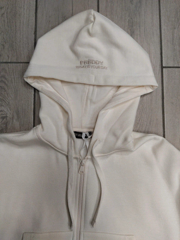 Freddy felpa crop con cappuccio e zip donna tg S
