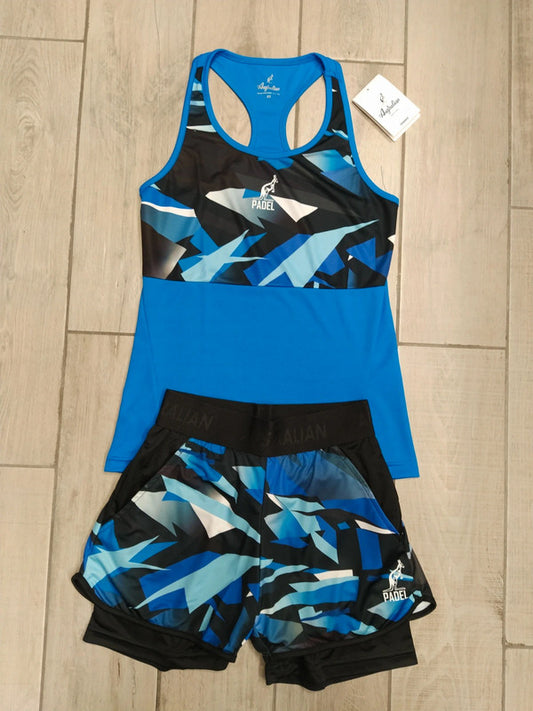 Australian completo padel canotta e pantaloncini donna tg XS