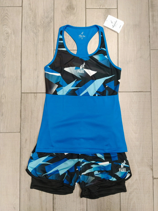 Australian completo padel canotta e pantaloncini donna tg XS