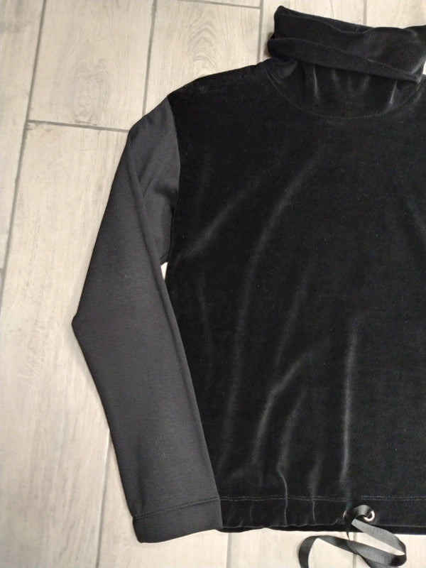 Freddy felpa in ciniglia con collo alto donna tg S