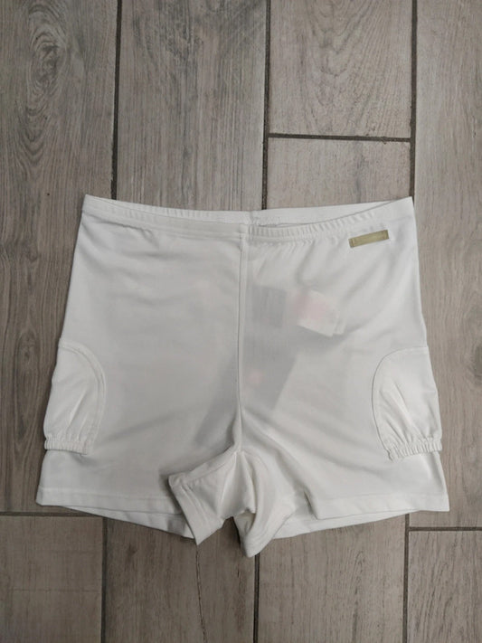 Lotto pantaloncini sottogonna coulisse tennis bianco donna tg M