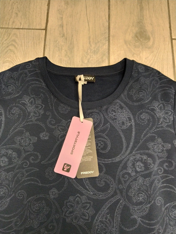Freddy felpa girocollo con stampa floreale donna tg XL