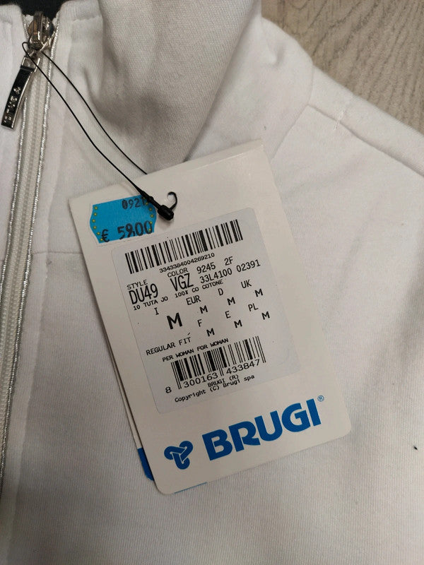 Brugi felpa collo alto con zip cotone donna tg M