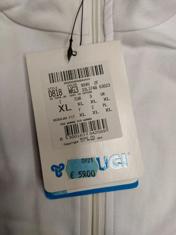 Brugi felpa con zip in cotone donna tg XL