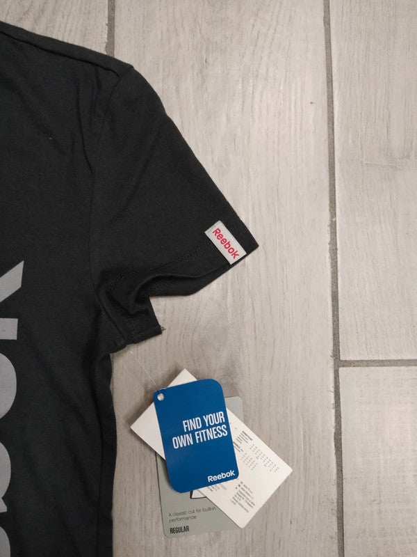 Reebok t-shirt scollo a v donna tg XS