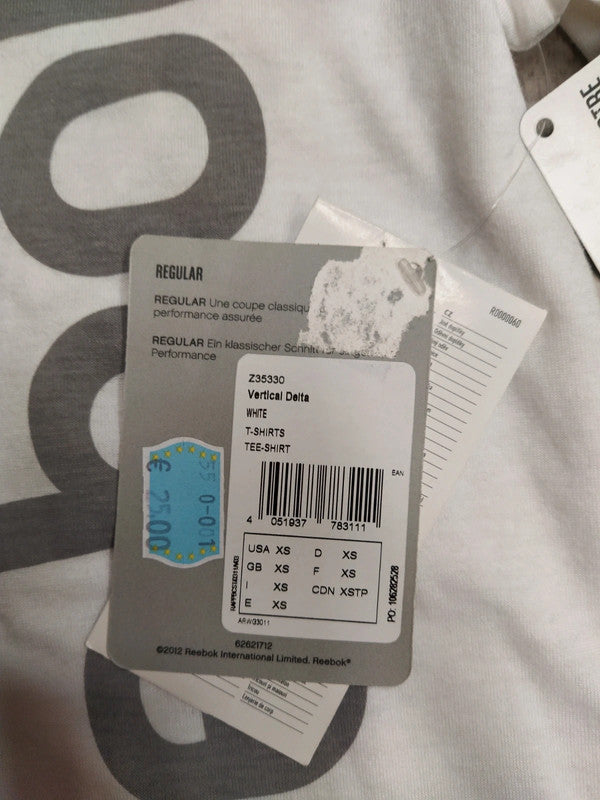 Reebok t-shirt scollo a v donna tg XS