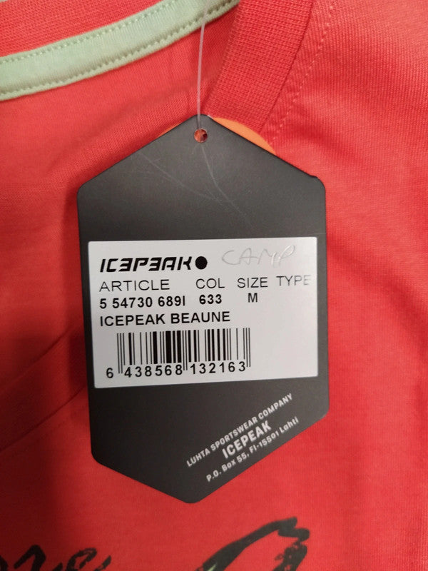 Icepeak t-shirt tecnica cotone scollo a v donna tg M
