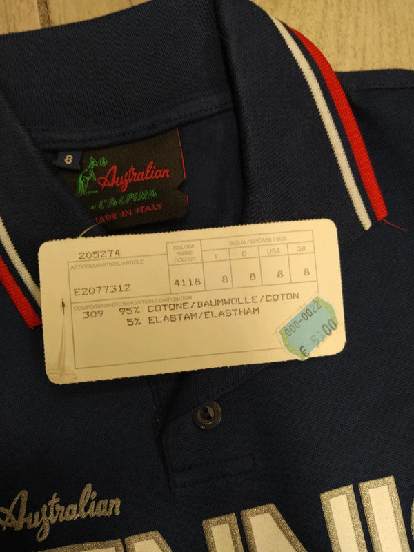 Australian Polo t-shirt cotone tennis 8 anni