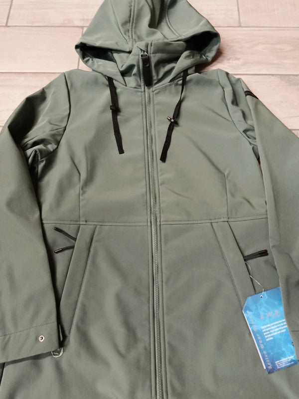 Icepeak Softshell lungo impermeabile traspirante cappuccio donna tg DE38 / IT44 / S