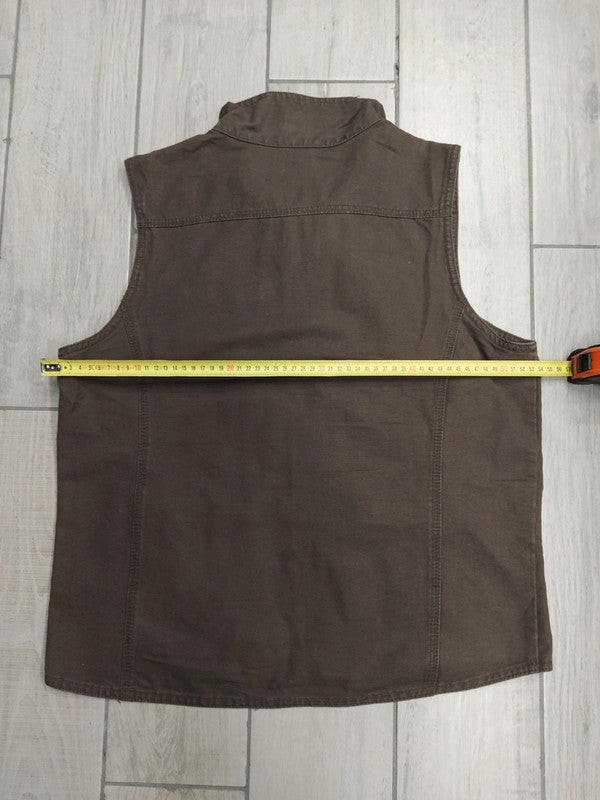 Gillet pesca o caccia tessuto cotone tasconato uomo tg S