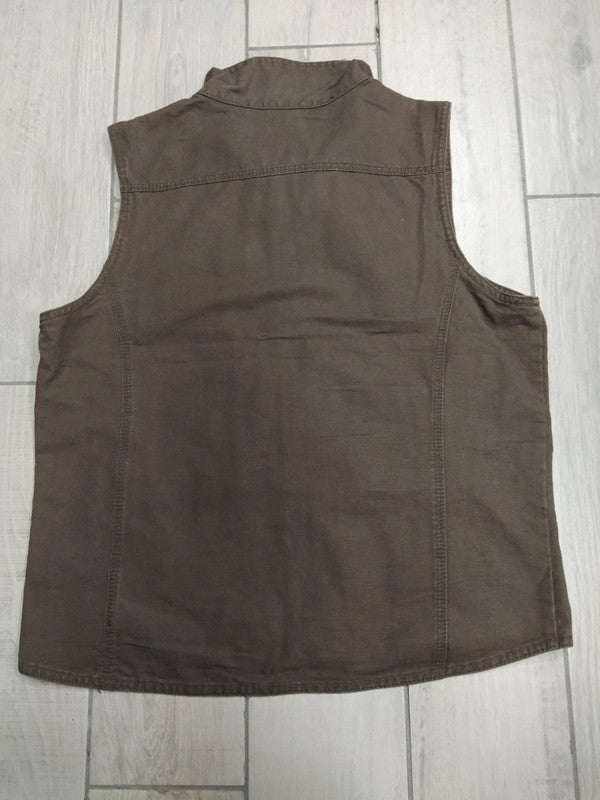 Gillet pesca o caccia tessuto cotone tasconato uomo tg S