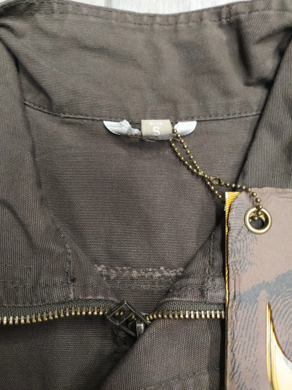 Gillet pesca o caccia tessuto cotone tasconato uomo tg S