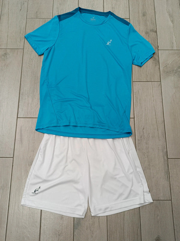 Australian completo t-shirt bermuda tennis uomo tg L