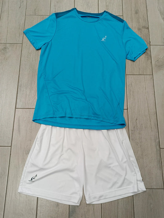 Australian completo t-shirt bermuda tennis uomo tg L