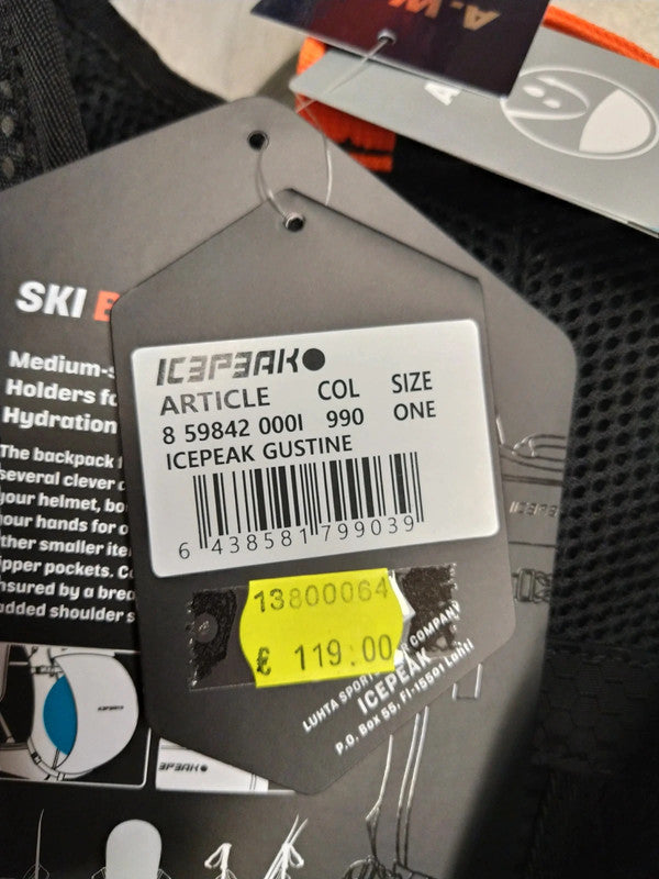 Icepeak mod.Gustine zaino ski backpack 15 L