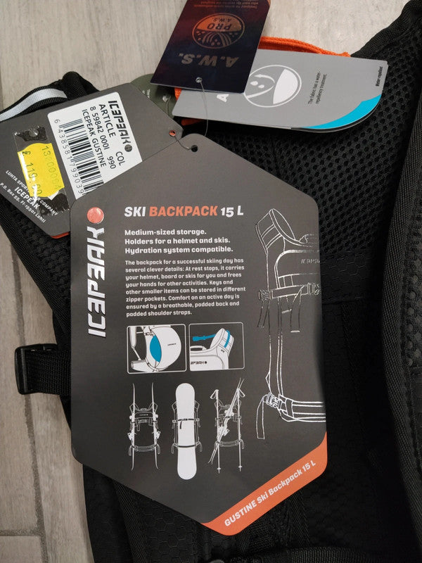 Icepeak mod.Gustine zaino ski backpack 15 L