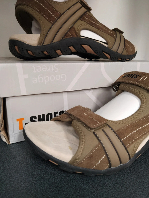 T-Shoes sandalo trekking montagna pelle uomo n 45