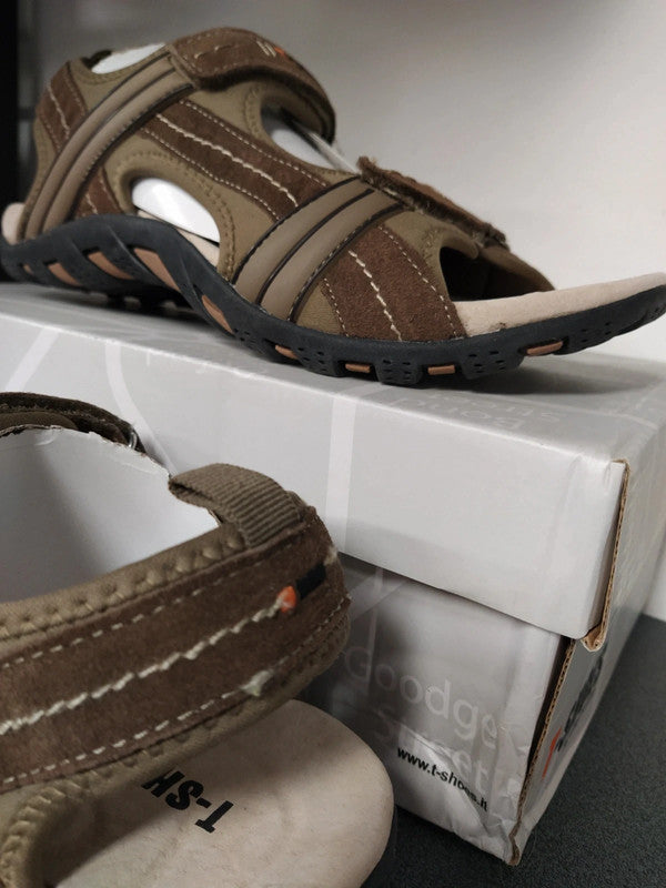 T-Shoes sandalo trekking montagna pelle uomo n 45
