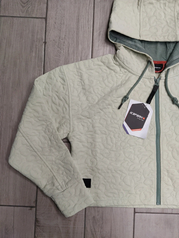 Icepeak felpa crop con cappuccio donna tg M