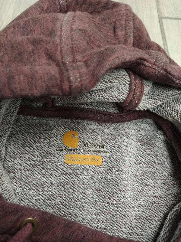 Carhartt felpa con cappuccio garzata uomo tg XL
