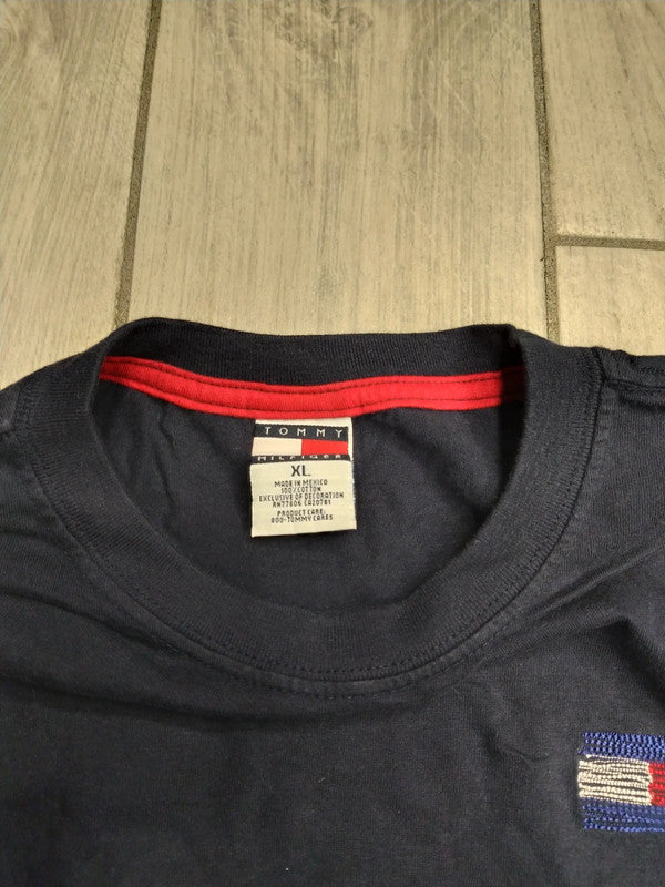 Tommy Hilfiger t-shirt a maniche lunghe 100% cotone uomo tg XL