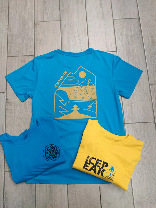 Icepeak set 3 T-shirt cotone tecnico trekking montagna uomo tg M