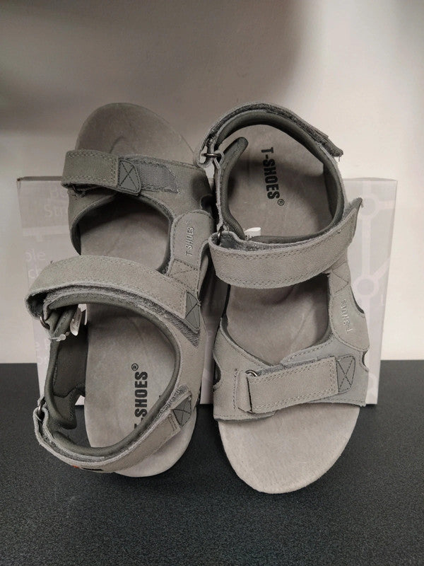 T-Shoes sandalo in pelle trekking montagna uomo n 45