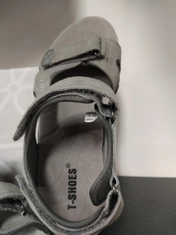 T-Shoes sandalo in pelle trekking montagna uomo n 45