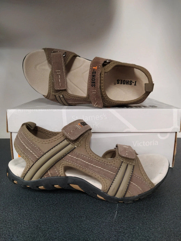 T-Shoes sandalo in pelle trekking montagna uomo n 42