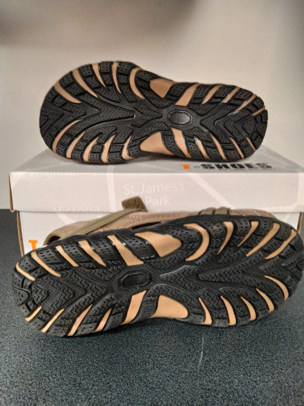 T-Shoes sandalo in pelle trekking montagna uomo n 42