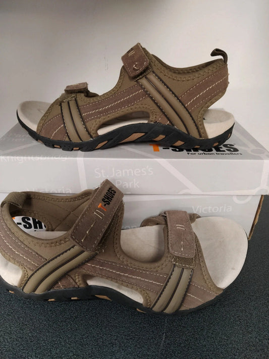 T-Shoes sandalo in pelle trekking montagna uomo n 42