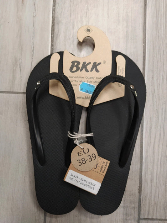 BKK infradito mare piscina nere con brillantino donna n 38-39