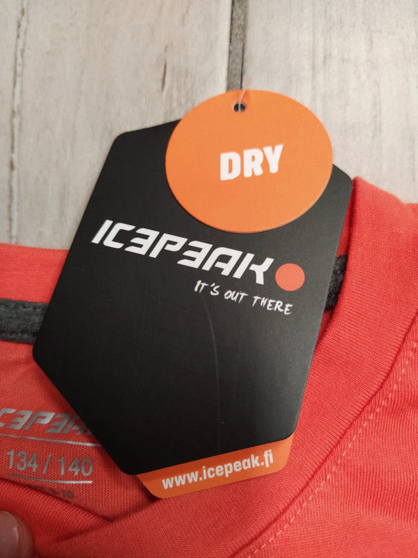 Icepeak set t-shirt e pantaloni trekking montagna jr junior bambina tg 140 cm / 10 anni