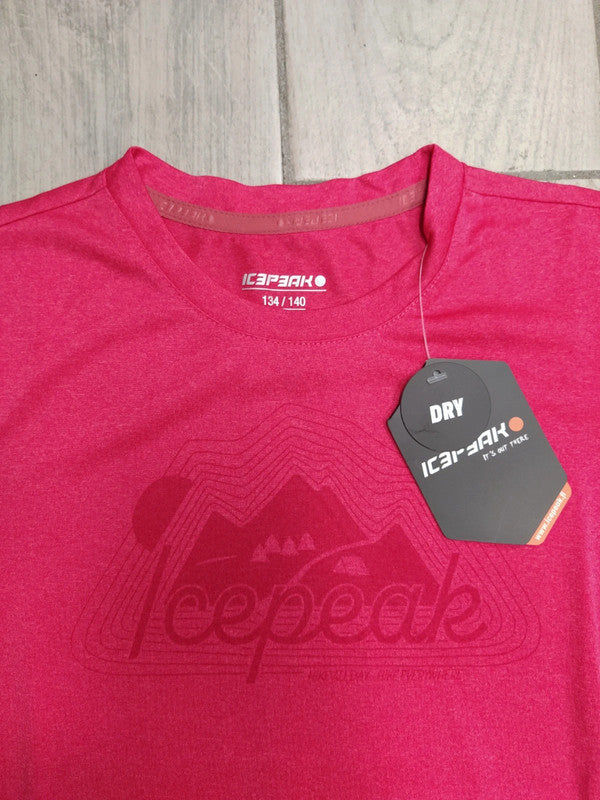 Icepeak completo t-shirt tecnica e pantaloncini bimba tg 9-10 anni / 140 cm